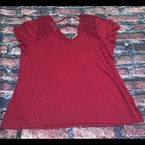 Maurices 3X dark pink top